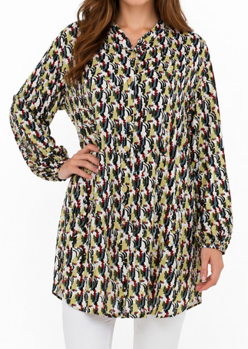 Flax artsy tunic blouse - tunic,